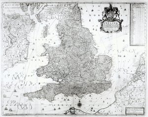 イングランド王国とウェールズ公国の新しい地図、1669